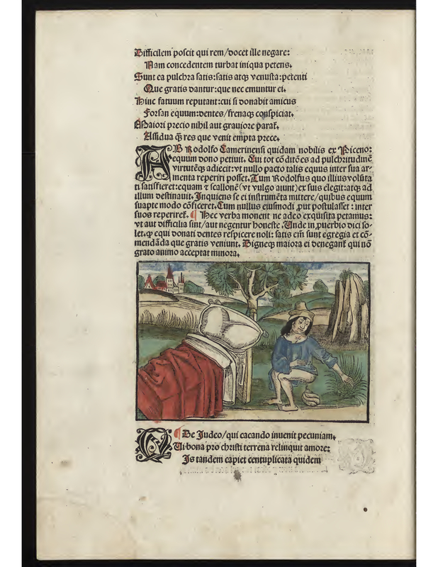 Be Judeo qui cacando inuenit pecuniam